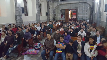 Viernes 18 de marzo del 2016. Conferencia en Apizaco, Tlaxcala, Iglesia de San Miguel Arcngel. 