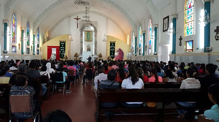 Mircoles 14 de septiembre de 2016, 18:00 hrs. Cortzar, Guanajuato, Parroquia de Nuestra Seora de Guadalupe