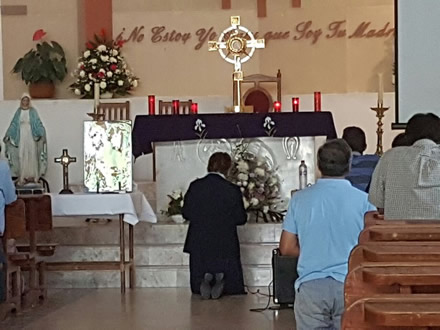Jueves 17 agosto de 2017, 17:00 horas. Iglesia Guadalupana, Tequisquiapan, Quertaro.