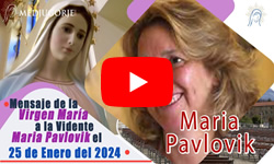 Mensaje de nuestra Señora María Reina de la Paz del 25 de enero del 2024 a Marija